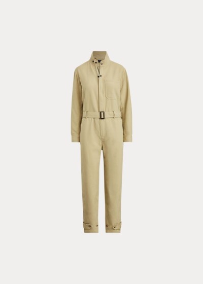 Women's Polo Ralph Lauren Twill Jumpsuits | 408321LFQ